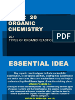 10hl.20.1 Types of Organic Reactions