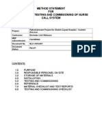 Method Statement-Nurse Call System-Revised