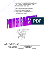 Planes Segundo Grado de Secundaria Matemáticas