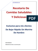 Mi Recetario de Comidas Saludables