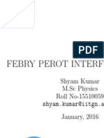 Fabrey Perot Lab Report