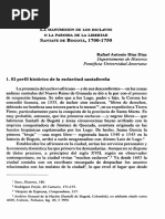 La Manumision de Los Esclavos o La Parodia de La Libertad Santafe de Bogotá 1700-1750 PDF