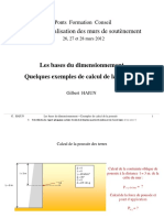 Exemples de Calcul À La Poussée. Gilbert HAÏUN