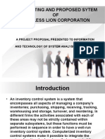 The Existing and Proposed Sytem OF Peerless Lion Corporation