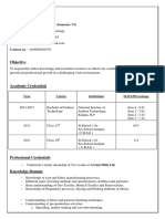 Sample Resume