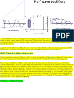 Half Wave Rectifiers