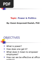 Organizational Behavour Management-Power & Politics 