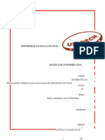 Informe de Deflexion de Vigas Matematica III