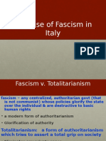 The Rise of Fascism in Italy