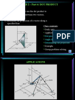 Chapter 2 - Part 4: Dot Product: Today's Objective