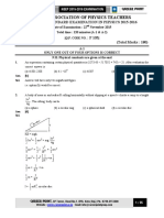 National Standard Examination in Physics 2015 (22!11!2015)