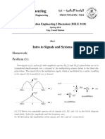 Faculty of Engineering: Homework: Problem