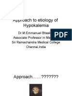 Approach To Etiology of Hypokalemia