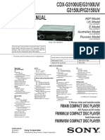 Sony CDX-G3100UE, G3100UV, G3150UP, G3150UV PDF