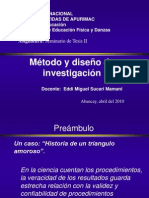 Tesis II-Método y Diseño de Investigación - Eddi Sucari