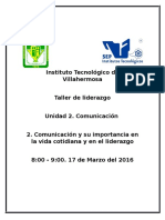 Ensayo Comunicación y Liderazgo