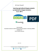 Guideline For Financing Agricultural Biogas Projects