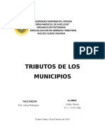 Tributos Municipales Trabajo