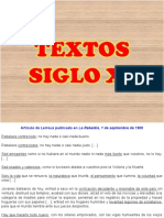 Textos Siglo XX