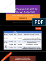 Los Programas Nacionales de Formación Avanzada v230216