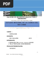 Estudio Integral de La Cuenca Del Rio Chira