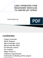 Wireless Operated Fire Extinguisher Vehicles With Water Jet Spray