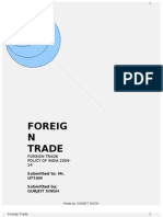 Foreig N Trade: Foreign Trade Policy of India 2009-14