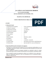 Plan de Clase Costos y Presupuestos en Obras Civiles