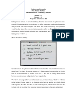 Engineering Mechanics Prof. Manoj Harbola Indian Institute of Technology, Kanpur Module - 03 Lecture - 03 Properties of Surfaces - III