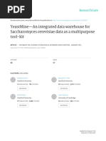 Yeastmine-An Integrated Data Warehouse For Saccharomyces Cerevisiae Data As A Multipurpose Tool-Kit