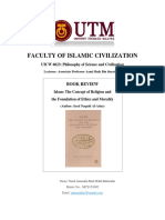 Book Review: Islam: The Concept of Religion and The Foundation of Ethics and Morality