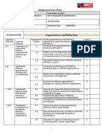 Unit 3. ORGANISATIONS and BEHAVIOUR Assignment Brief - Updated 01 March 2016