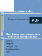 Intrapreneurship: Becoming An Entrepreneur On The Job