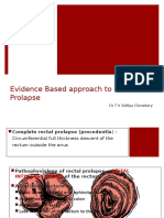 Evedenced Based Rectal Prolapse