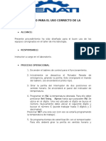 Procedimiento para El Uso Correcto de La Autoclave