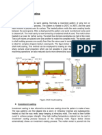 Types of Casting and Inspection