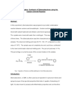 Aldol Condensation Synthesis of Dibenzalacetone Using The Claisen-Schmidt Reaction