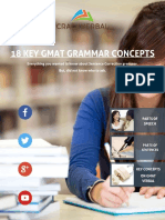 18 GMAT Grammar Concepts