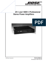 Bose 1600VI 1800VI Profesional Service Manual