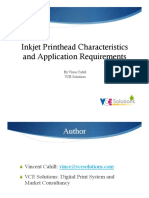 Inkjet Printhead Characteristics Application Requirements