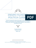 Ensayo Comparativo Entre El Príncipe, El Discurso Sobre El Origen y Fundamentos de La Desigualdad Entre Los Hombres, y El Extracto Del Libro Grandes Textos Políticos, Del Leviatán y Prospectiva Actual