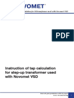 NOVOMET. Instruction of Tap and Power Rating Calculation