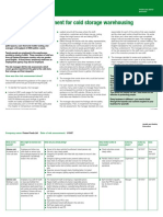 Risk Assessment For Cold Storage Warehousing