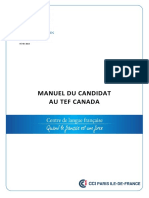 Manuel-Candidat TEF CANADA 02-2016