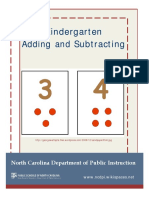 Kindergarten Adding and Subtracting Unit