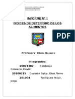 Indice de Deterioro de Los Alimentos