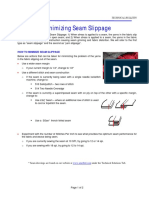 Minimizing Seam Slippage 2-12-10