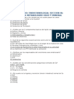 Cuestionario: Metabolismo Oseo Mineral