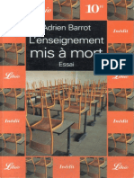 L'Enseignement Mis À Mort