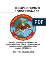 MEU SOC Standing Operating Procedures